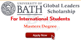 Global Leaders Scholarship University Of Bath Scholarship For