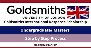 Goldsmiths International Response Scholarship