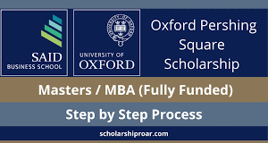Oxford Pershing Square Scholarship